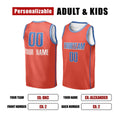Personalized Oklahoma City Thunder Basketball Jersey - Orange Swingman Statement Style, Custom Name & Number-2