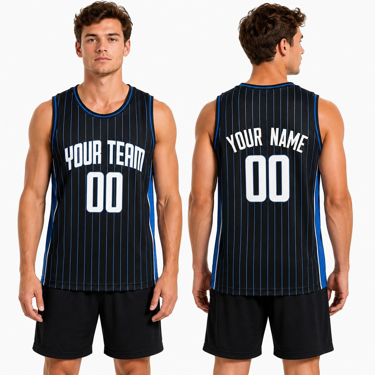 Personalized Orlando Magic Basketball Jersey - Black 2024 Fast Break Icon Style, Custom Name & Number-1