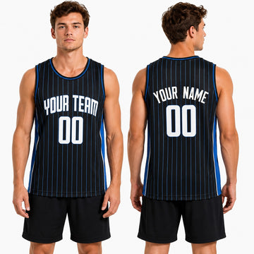 Personalized Orlando Magic Basketball Jersey - Black 2024 Fast Break Icon Style, Custom Name & Number-1
