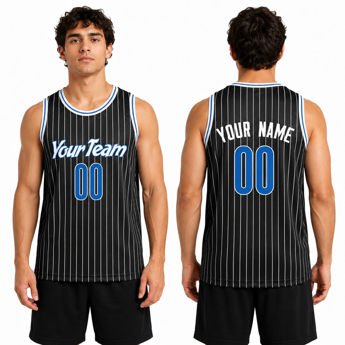 Personalized Orlando Magic Basketball Jersey - Black Swingman Hardwood Classics Style, Custom Name & Number-1