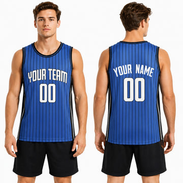 Personalized Orlando Magic Basketball Jersey - Blue Fast Break Statement Style, Custom Name & Number-1