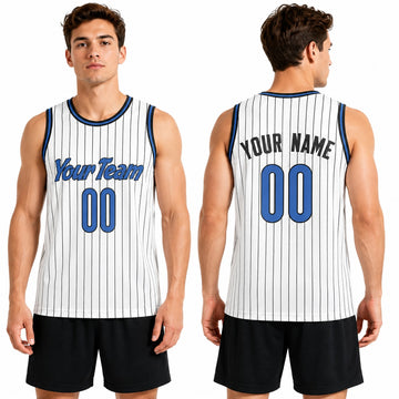 Personalized Orlando Magic Basketball Jersey - White Swingman Player Association Style, Custom Name & Number-1