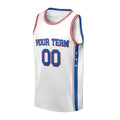 Personalized Philadelphia 76ers Basketball Jersey - White Fast Break Association Style, Custom Name & Number-3