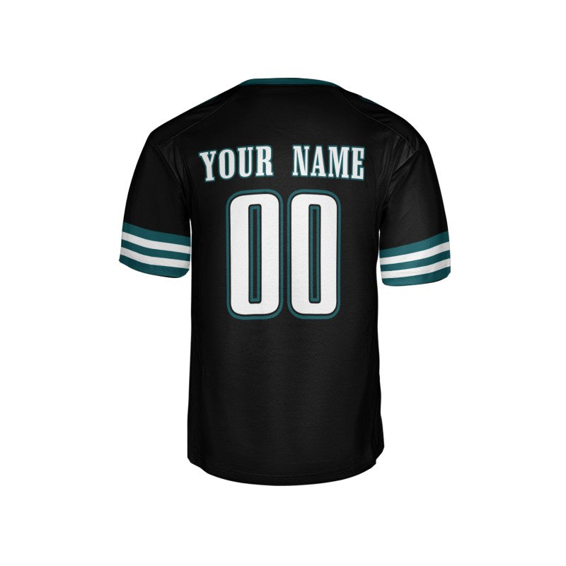 Personalized Philadelphia Eagles Football Jersey - Black 2004 Throwback Style, Custom Name & Number-5