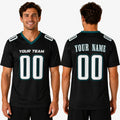 Personalized Philadelphia Eagles Football Jersey - Black Fan Style, Custom Name & Number-1