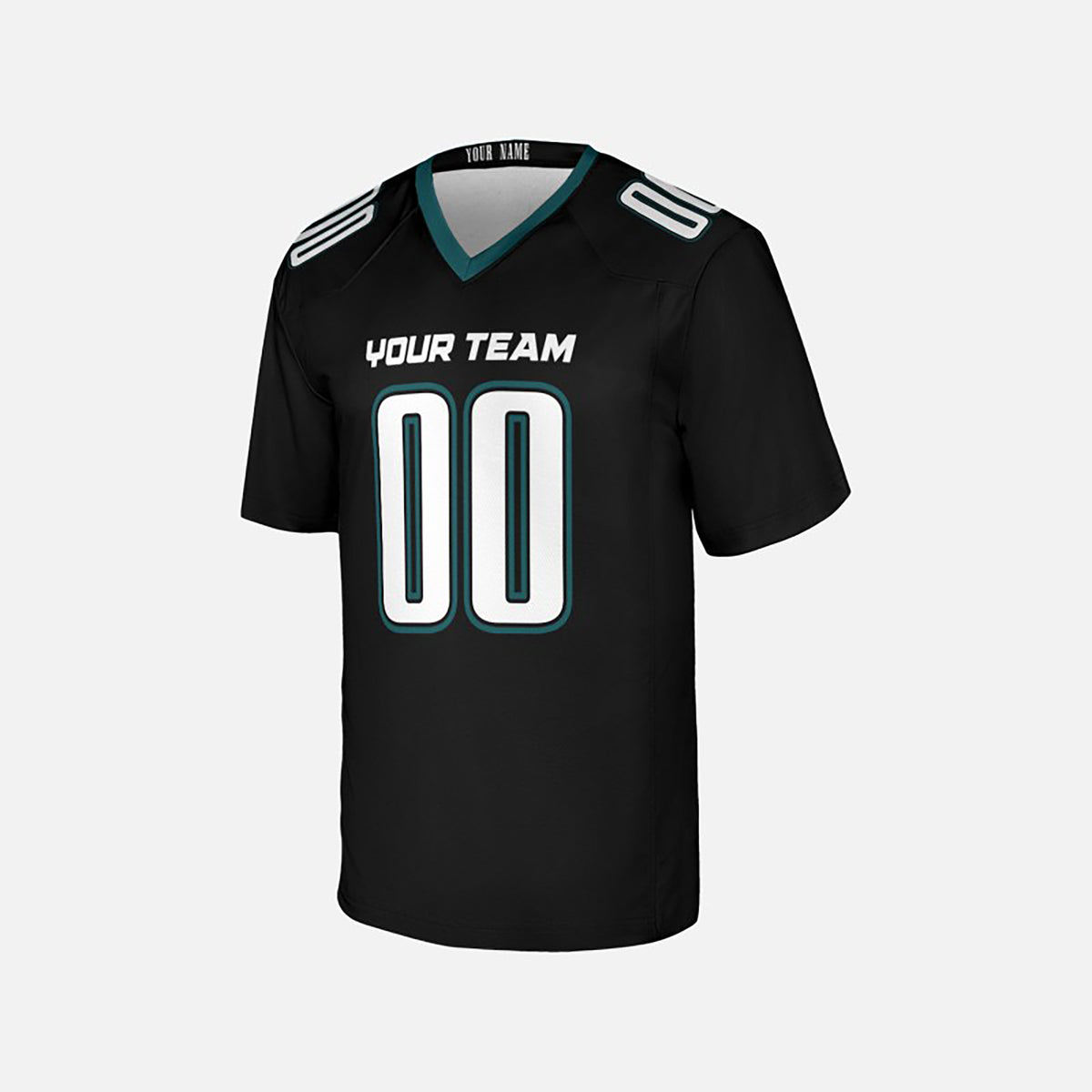 Personalized Philadelphia Eagles Football Jersey - Black Fan Style, Custom Name & Number-3
