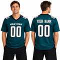 Personalized Philadelphia Eagles Football Jersey - Midnight Green Fan Style, Custom Name & Number-1