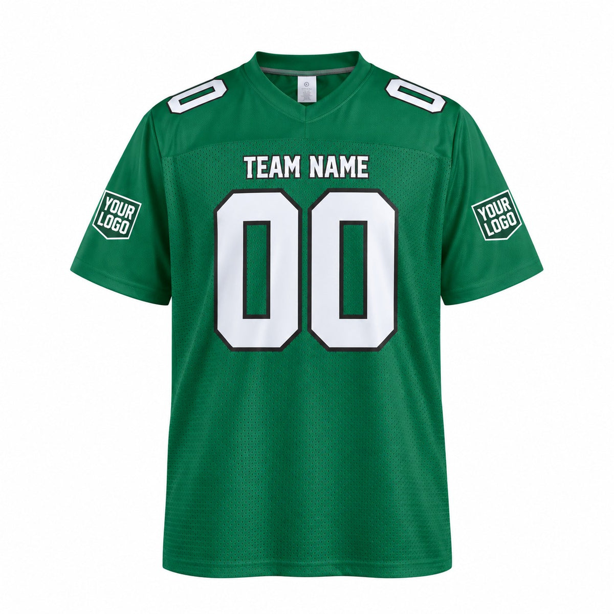 Personalized Philadelphia Eagles Football Jersey – Kelly Green Alternate Style, Custom Name Patch, Team Name, Number & Logo-3