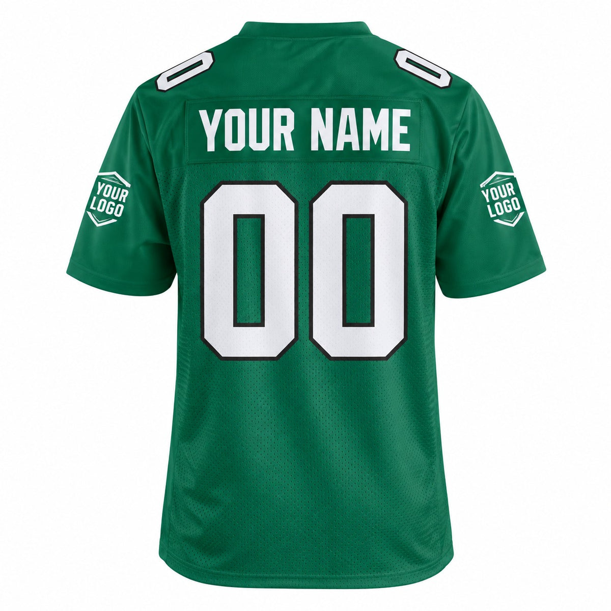 Personalized Philadelphia Eagles Football Jersey – Kelly Green Alternate Style, Custom Name Patch, Team Name, Number & Logo-4