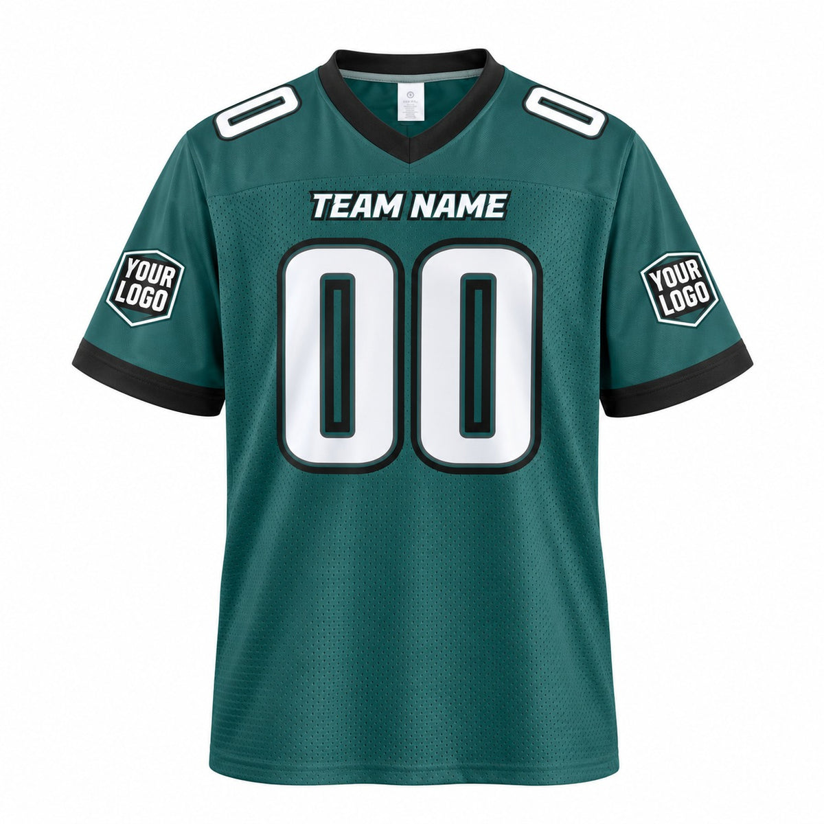 Personalized Philadelphia Eagles Football Jersey – Midnight Green Game Style, Custom Name Patch, Team Name, Number & Logo-3
