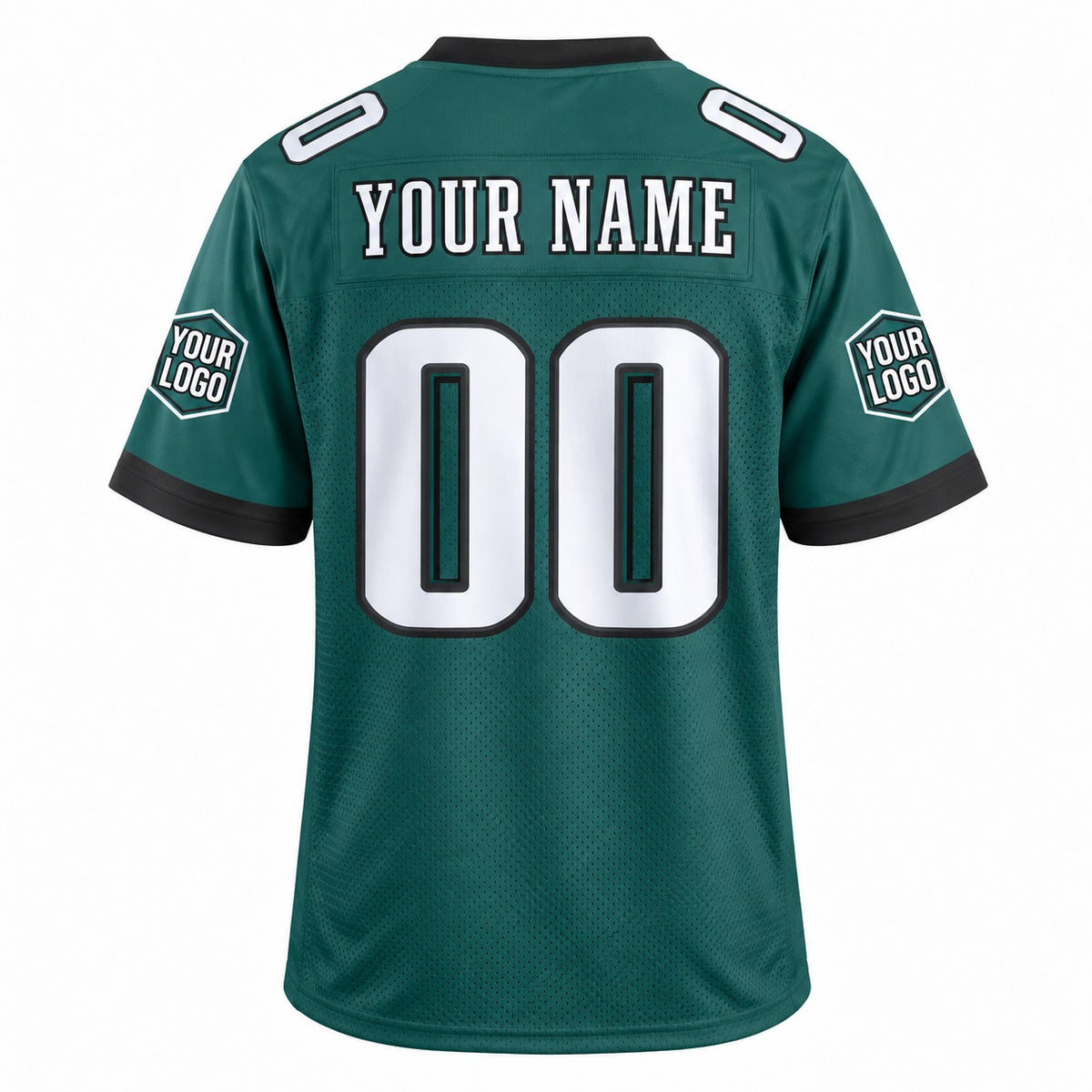 Personalized Philadelphia Eagles Football Jersey – Midnight Green Game Style, Custom Name Patch, Team Name, Number & Logo-4