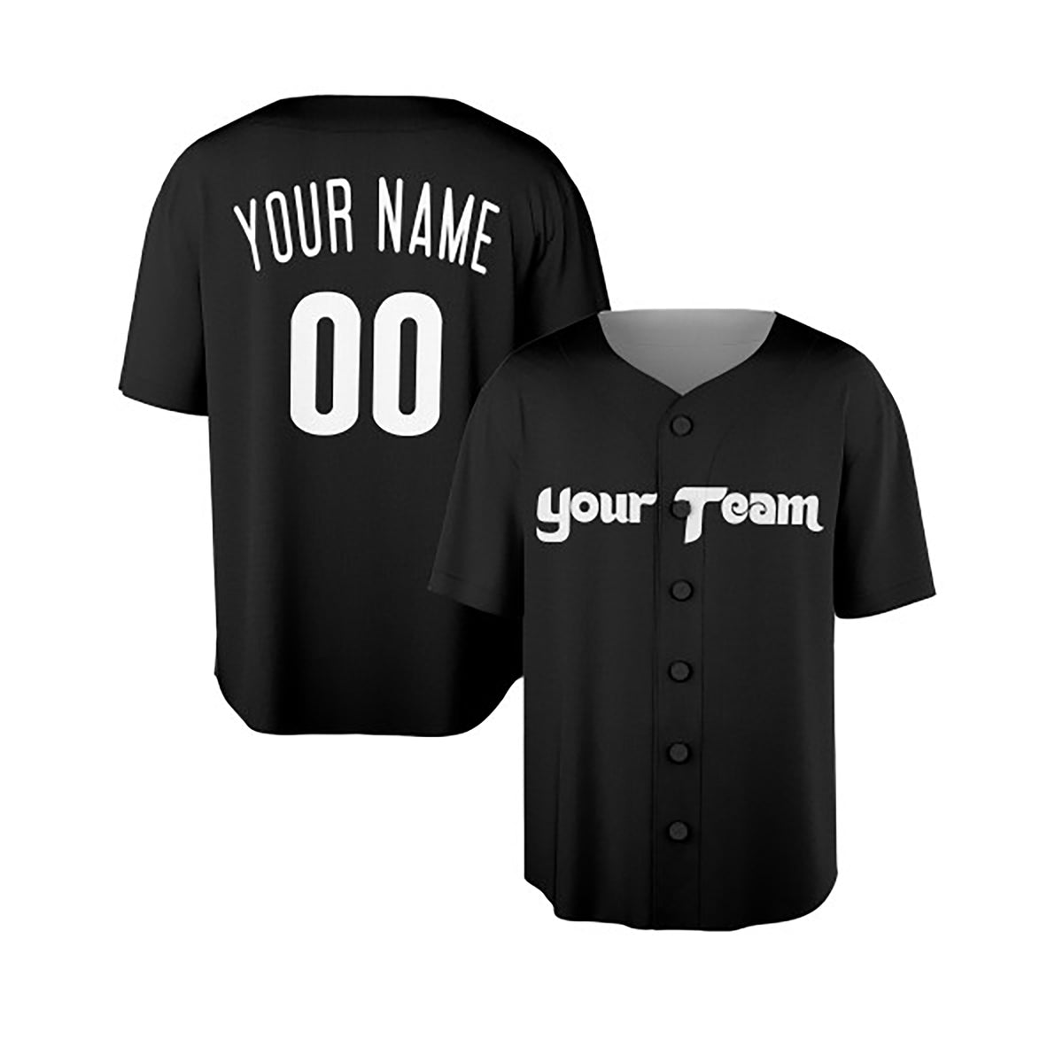 Personalized Philadelphia Phillies Baseball Jersey - Black Fashion Style, Custom Name & Number-5