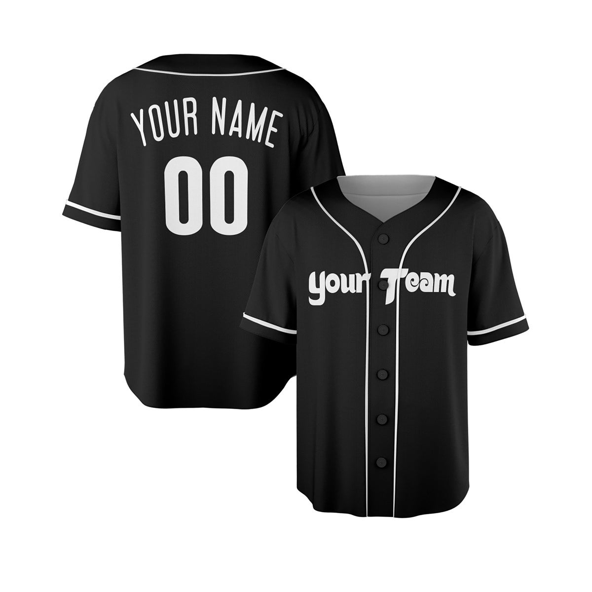 Personalized Philadelphia Phillies Baseball Jersey - Black Fashion Style, Custom Name & Number-6