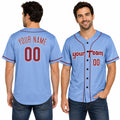 Personalized Philadelphia Phillies Baseball Jersey - Light Blue Alternate Style, Custom Name & Number-1