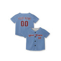 Personalized Philadelphia Phillies Baseball Jersey - Light Blue Alternate Style, Custom Name & Number-7