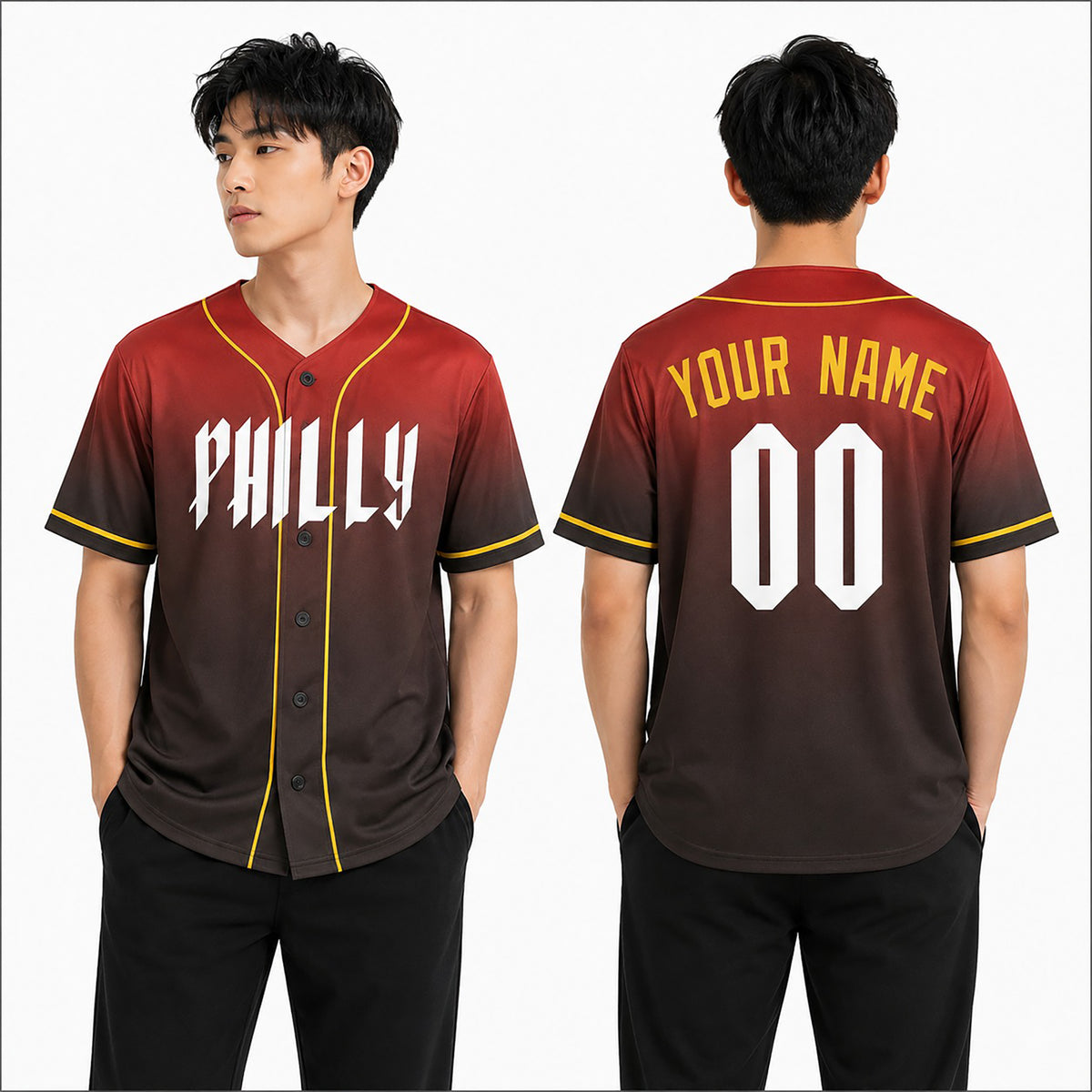 Personalized Philadelphia Phillies Baseball Jersey - Red Philly City Limited Style, Custom Name & Number-1