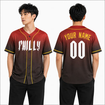 Personalized Philadelphia Phillies Baseball Jersey - Red Philly City Limited Style, Custom Name & Number-1