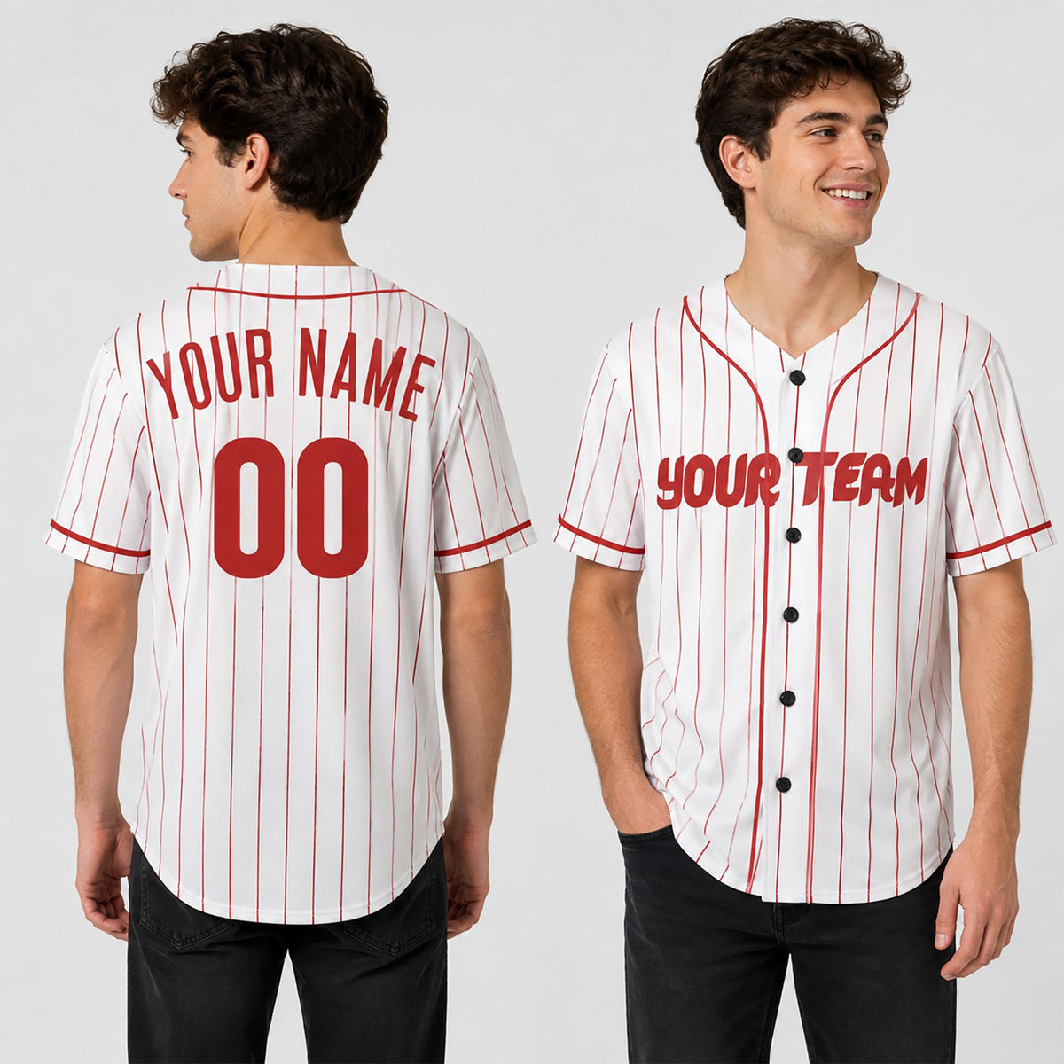 Personalized Philadelphia Phillies Baseball Jersey - White Home Style, Custom Name & Number-1