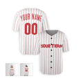 Personalized Philadelphia Phillies Baseball Jersey - White Home Style, Custom Name & Number-5
