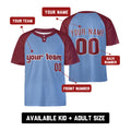 Personalized Philadelphia Phillies Two-Button Baseball Jersey - Alternate Style, Custom Name & Number-2