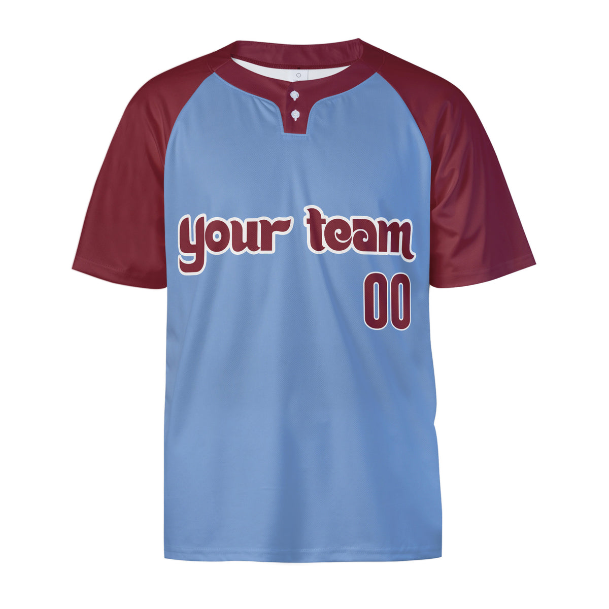Personalized Philadelphia Phillies Two-Button Baseball Jersey - Alternate Style, Custom Name & Number-4