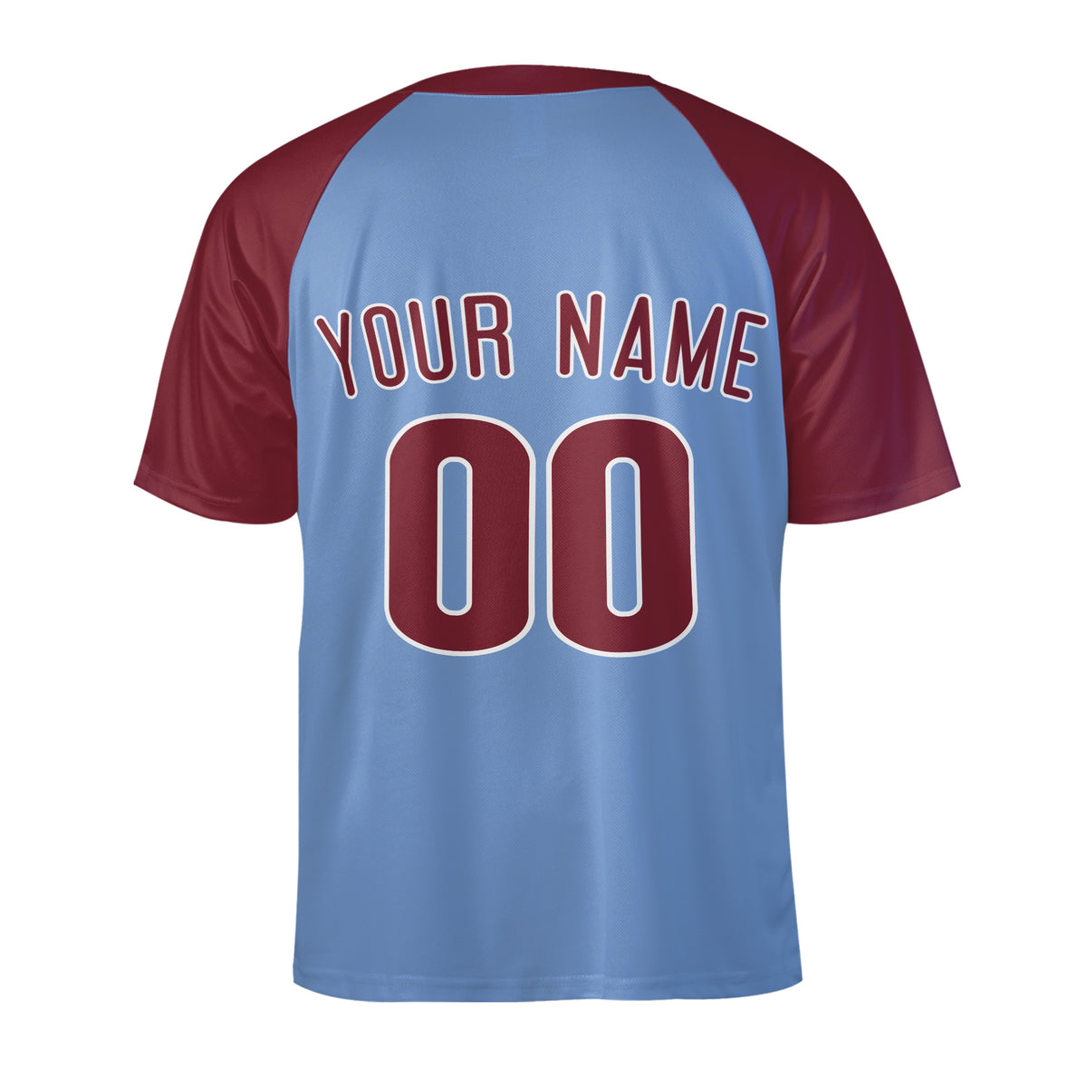 Personalized Philadelphia Phillies Two-Button Baseball Jersey - Alternate Style, Custom Name & Number-5