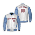 Personalized Philadelphia Phillies Varsity Jacket – White Light Blue Alternate Style, Custom Name & Number-3
