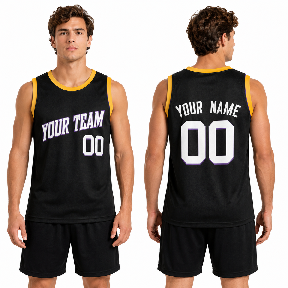 Personalized Phoenix Suns Basketball Jersey - Black Fast Break Icon Style, Custom Name & Number-1