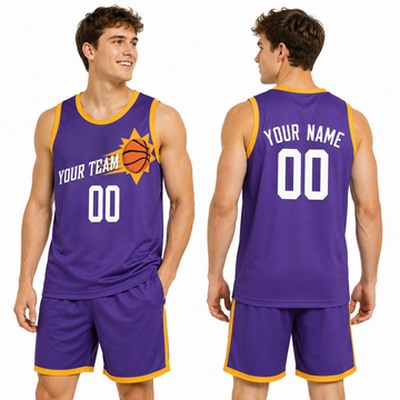 Personalized Phoenix Suns Basketball Jersey - Purple Swingman Classic Style, Custom Name & Number-1