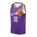 Personalized Phoenix Suns Basketball Jersey - Purple Swingman Classic Style, Custom Name & Number-3