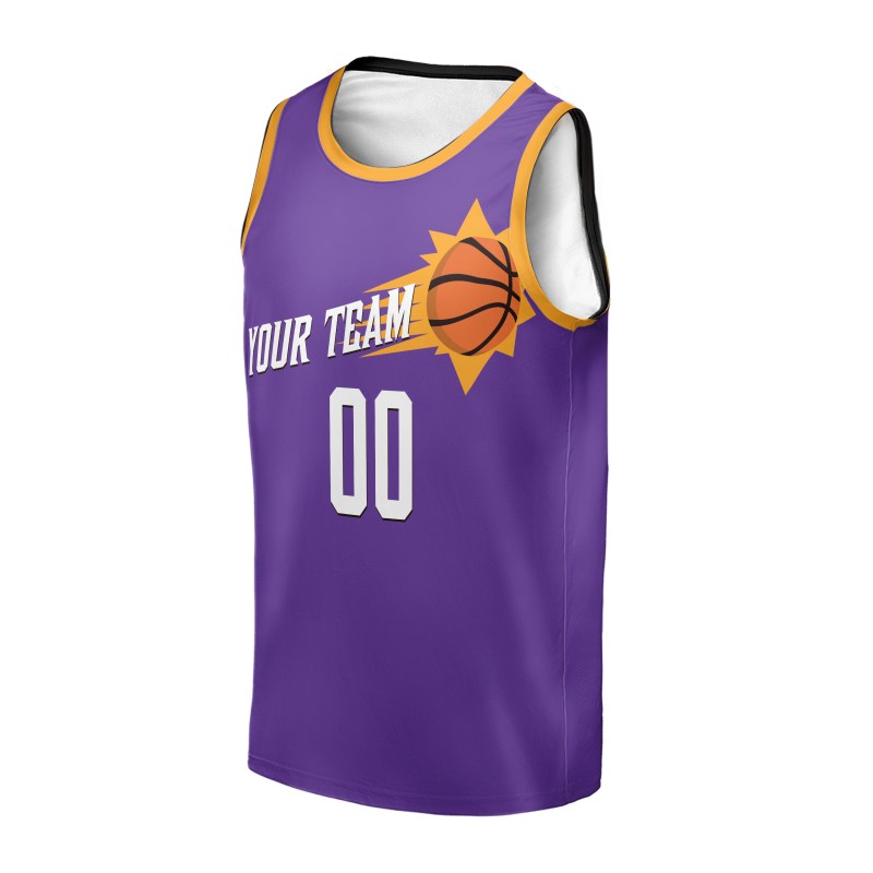 Personalized Phoenix Suns Basketball Jersey - Purple Swingman Classic Style, Custom Name & Number-3
