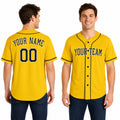 Personalized Pittsburgh Pirates Baseball Jersey - Gold Home City Style, Custom Name & Number-1