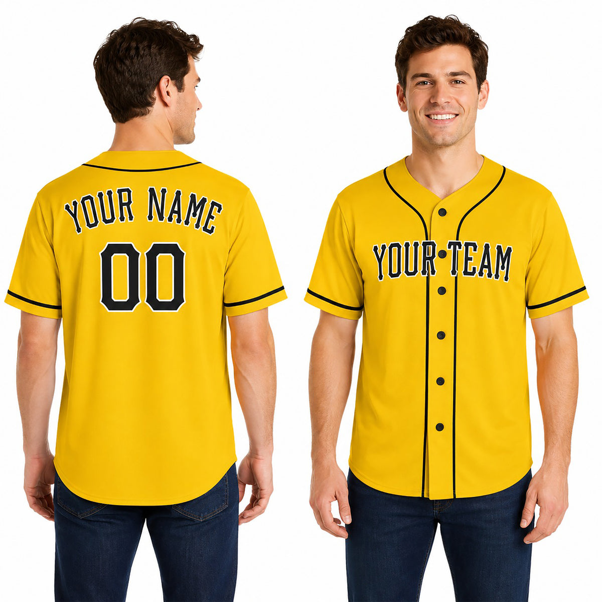 Personalized Pittsburgh Pirates Baseball Jersey - Gold Home City Style, Custom Name & Number-1