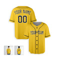 Personalized Pittsburgh Pirates Baseball Jersey - Gold Home City Style, Custom Name & Number-5