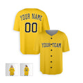 Personalized Pittsburgh Pirates Baseball Jersey - Gold Home City Style, Custom Name & Number-6