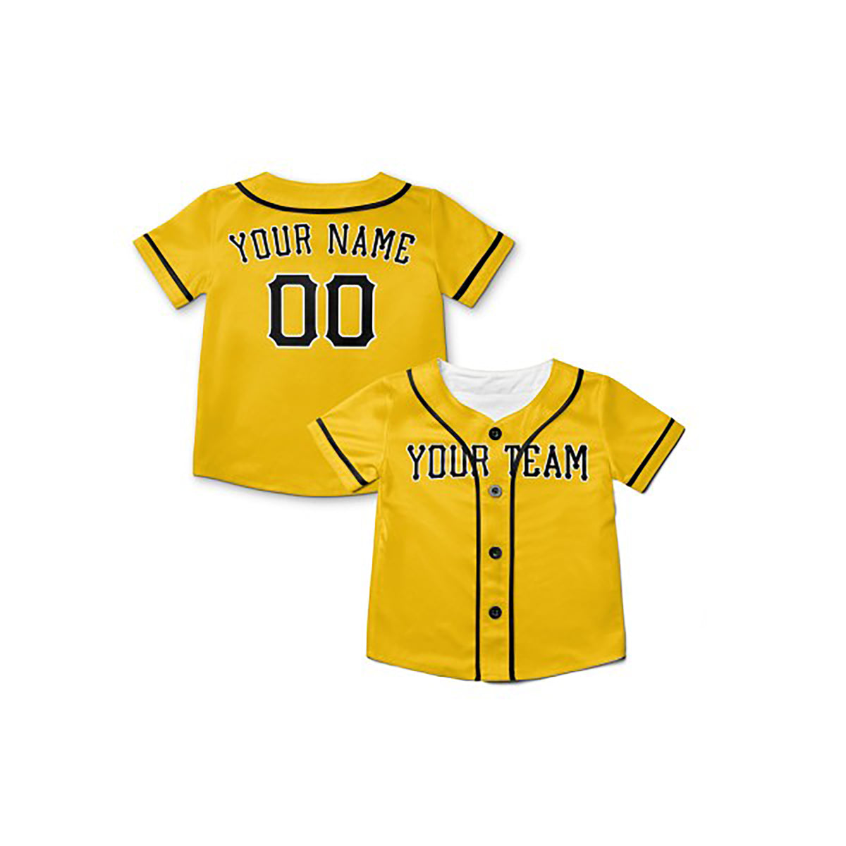 Personalized Pittsburgh Pirates Baseball Jersey - Gold Home City Style, Custom Name & Number-8