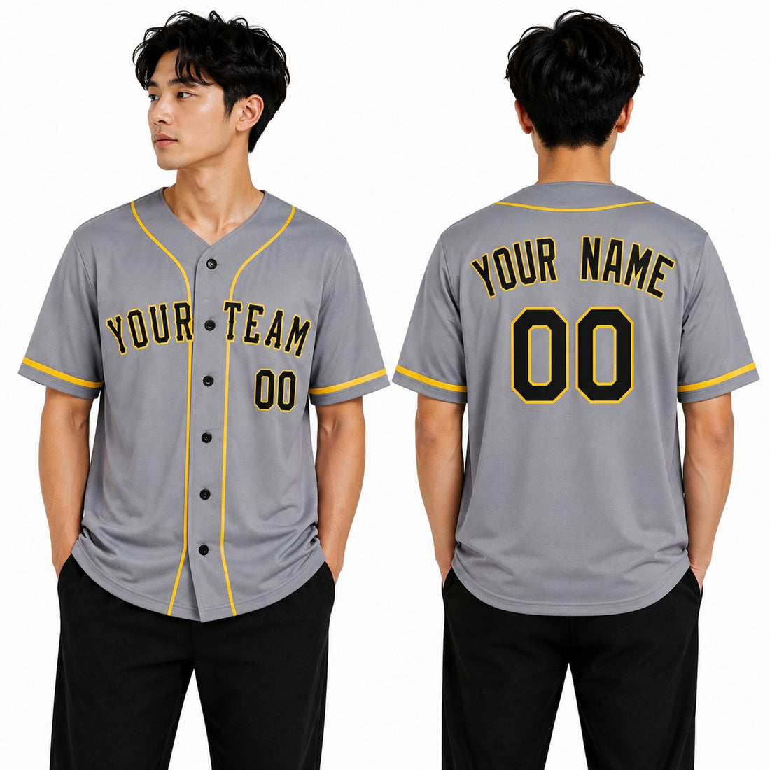 Personalized Pittsburgh Pirates Baseball Jersey - Gray Cooperstown City Style, Custom Name & Number-1