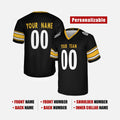 Personalized Pittsburgh Steelers Football Jersey - Black Fan Style, Custom Name & Number-2