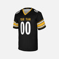 Personalized Pittsburgh Steelers Football Jersey - Black Fan Style, Custom Name & Number-4