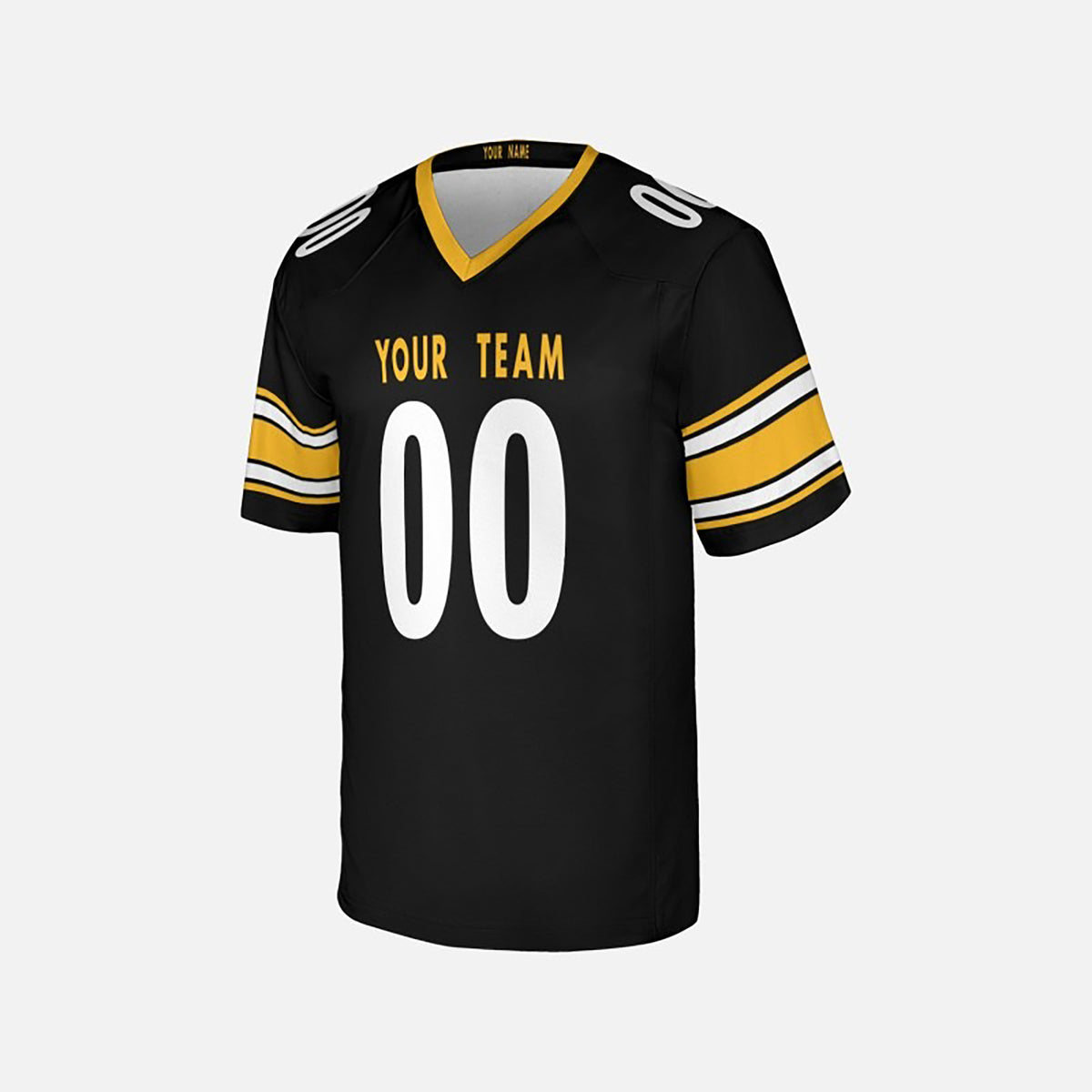 Personalized Pittsburgh Steelers Football Jersey - Black Fan Style, Custom Name & Number-4