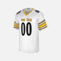 Personalized Pittsburgh Steelers Football Jersey - White Fan Style, Custom Name & Number-3