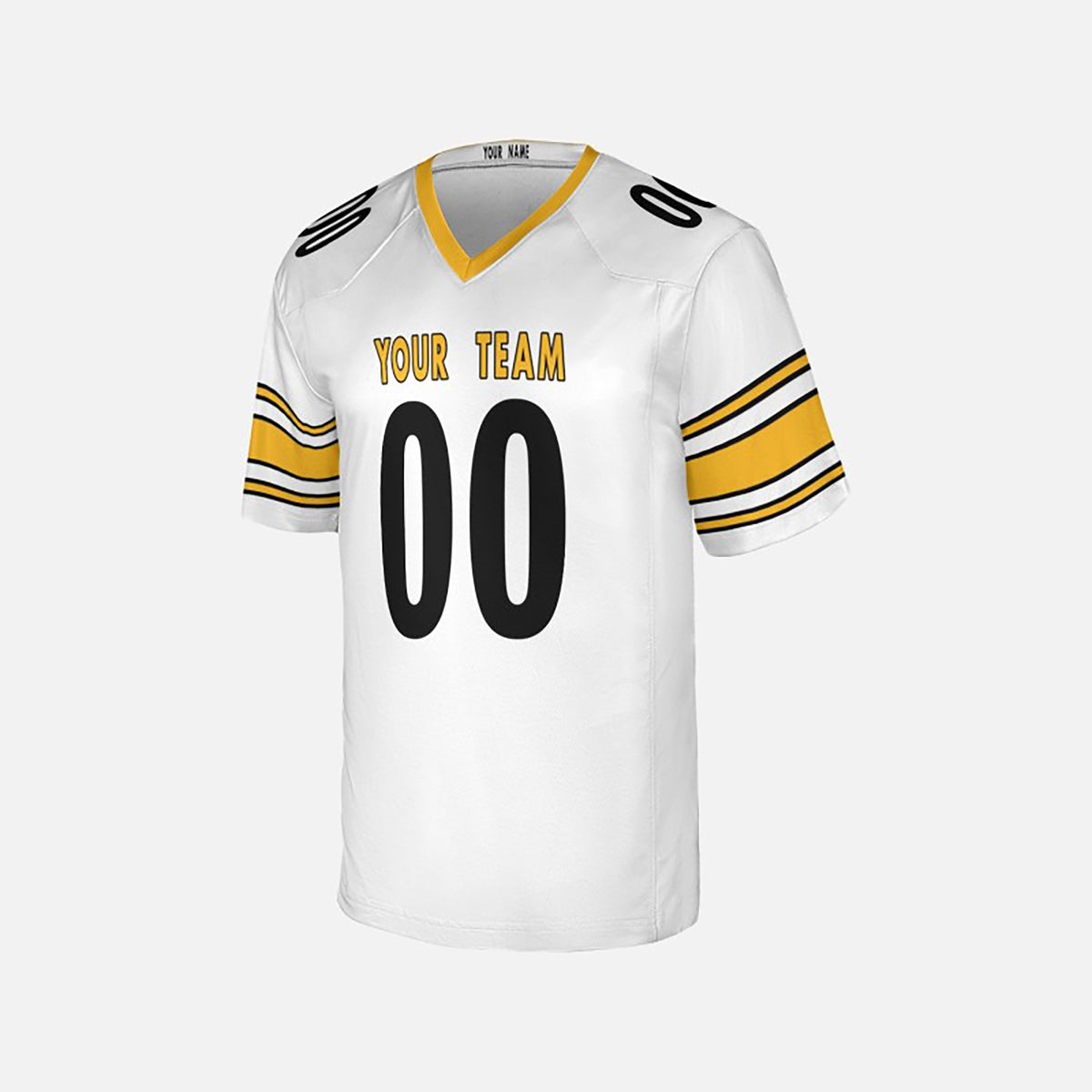 Personalized Pittsburgh Steelers Football Jersey - White Fan Style, Custom Name & Number-3