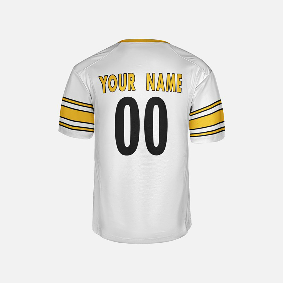 Personalized Pittsburgh Steelers Football Jersey - White Fan Style, Custom Name & Number-4