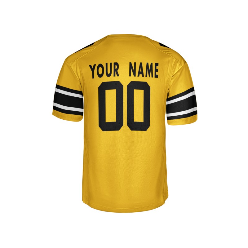 Personalized Pittsburgh Steelers Football Jersey - Yellow Alternate Fan Style, Custom Name & Number-5
