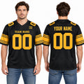 Personalized Pittsburgh Steelers Football Jersey – Black Alternate Style, Custom Name Patch, Team Name, Number & Logo-1