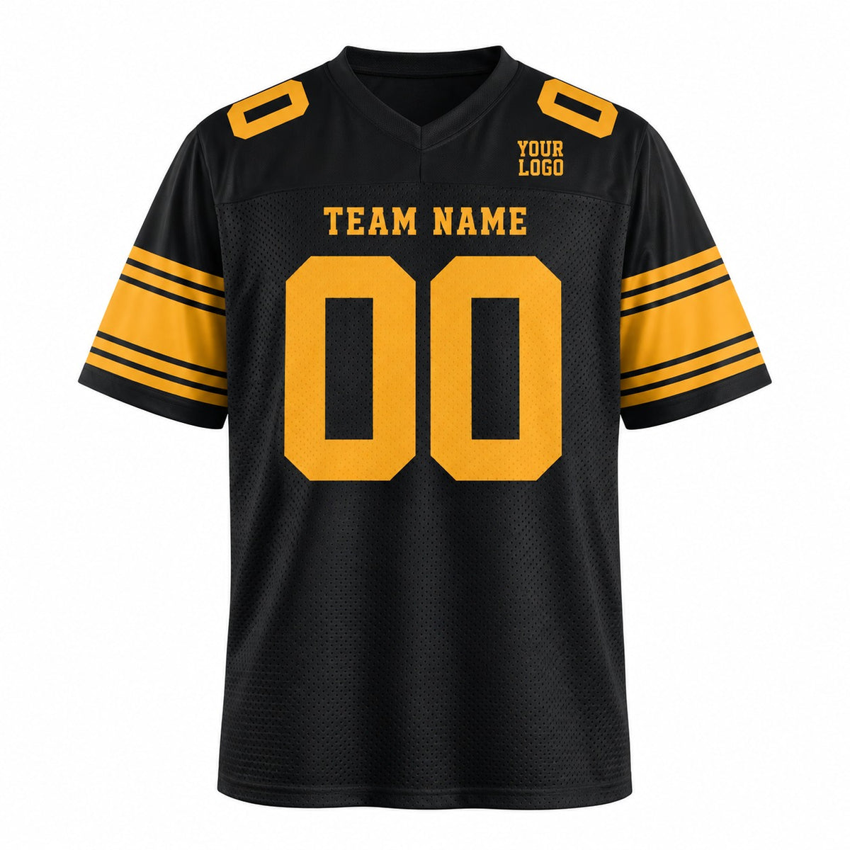 Personalized Pittsburgh Steelers Football Jersey – Black Alternate Style, Custom Name Patch, Team Name, Number & Logo-3