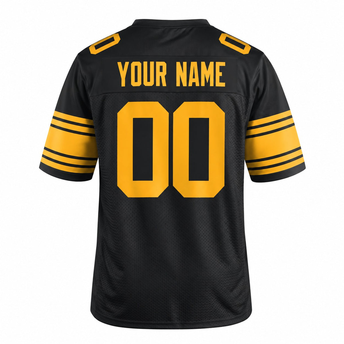 Personalized Pittsburgh Steelers Football Jersey – Black Alternate Style, Custom Name Patch, Team Name, Number & Logo-4