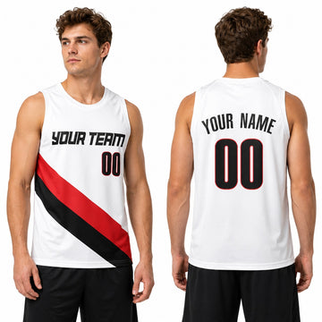 Personalized Portland Trail Blazers Basketball Jersey - White Swingman Association Style, Custom Name & Number-1