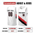 Personalized Portland Trail Blazers Basketball Jersey - White Swingman Association Style, Custom Name & Number-2