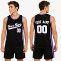 Personalized Sacramento Kings Basketball Jersey - Black Swingman Player Icon Style, Custom Name & Number-1